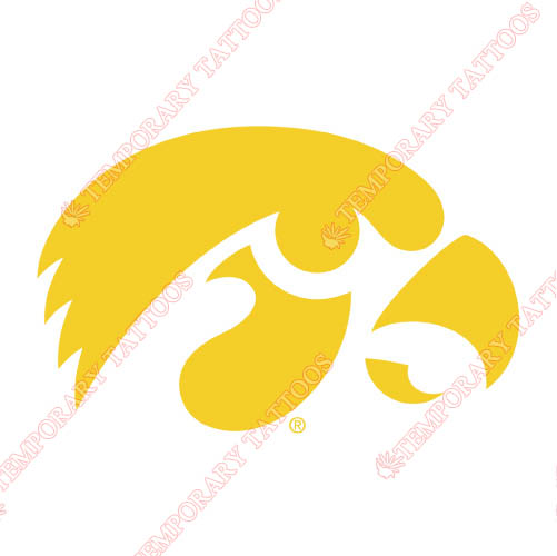 Iowa Hawkeyes Customize Temporary Tattoos Stickers NO.4650